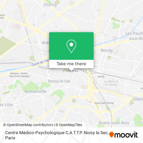 Centre Médico-Psychologique C.A.T.T.P. Noisy le Sec map