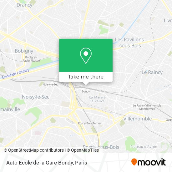 Auto Ecole de la Gare Bondy map