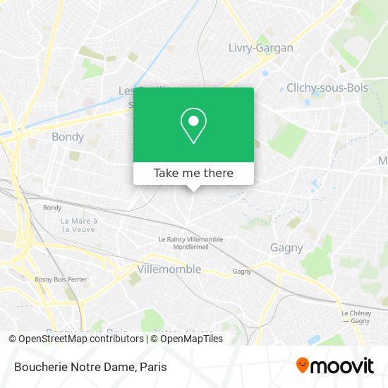 Mapa Boucherie Notre Dame