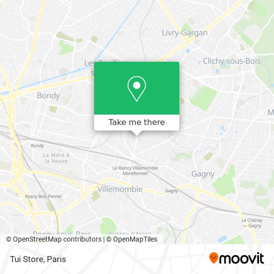 Tui Store map