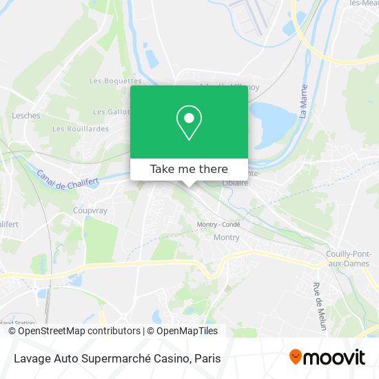 Lavage Auto Supermarché Casino map