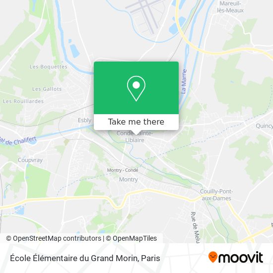 Mapa École Élémentaire du Grand Morin