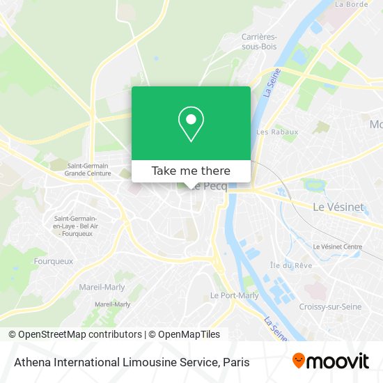 Athena International Limousine Service map