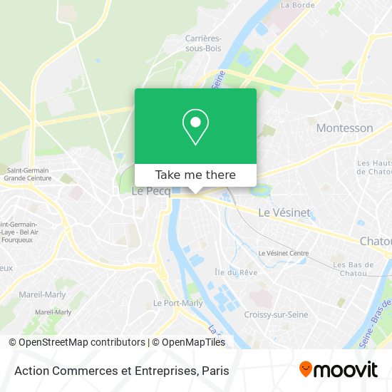 Action Commerces et Entreprises map