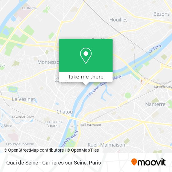 Quai de Seine - Carrières sur Seine map