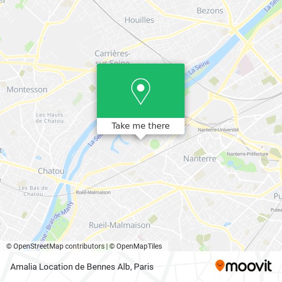 Mapa Amalia Location de Bennes Alb