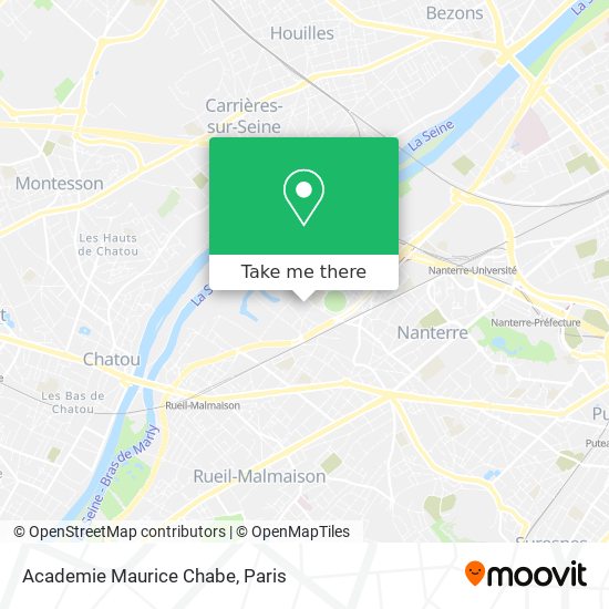 Mapa Academie Maurice Chabe