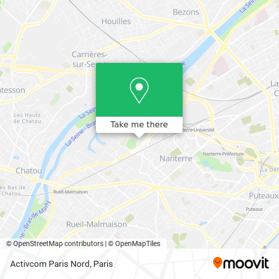 Activcom Paris Nord map