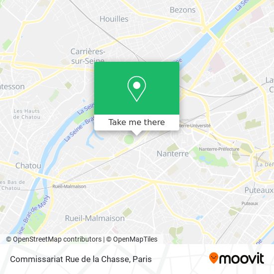Commissariat Rue de la Chasse map