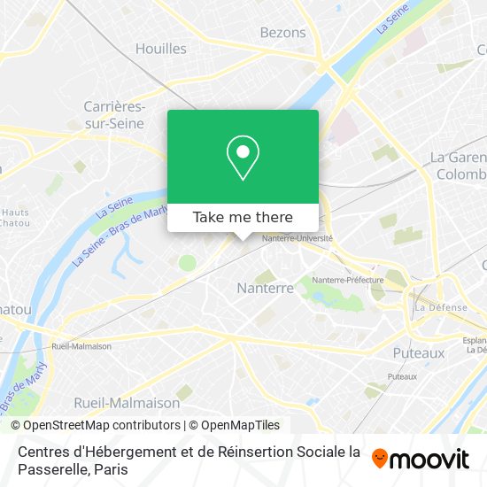 Centres d'Hébergement et de Réinsertion Sociale la Passerelle map