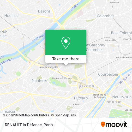 RENAULT la Défense map