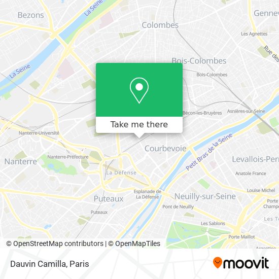 Mapa Dauvin Camilla