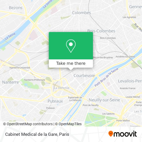 Mapa Cabinet Medical de la Gare