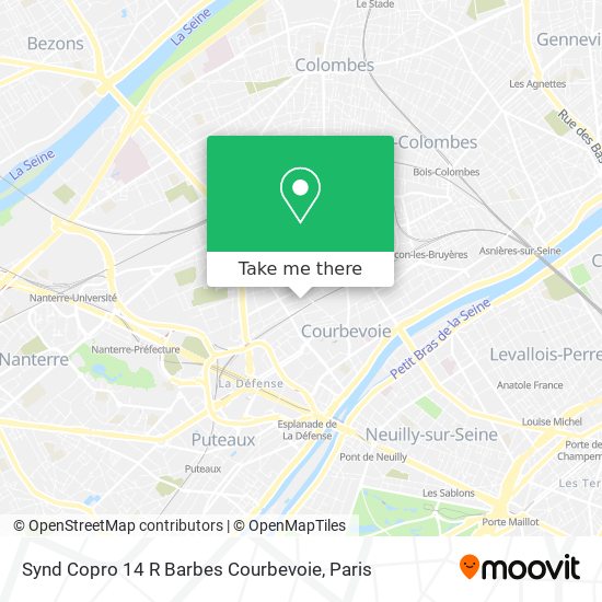 Synd Copro 14 R Barbes Courbevoie map