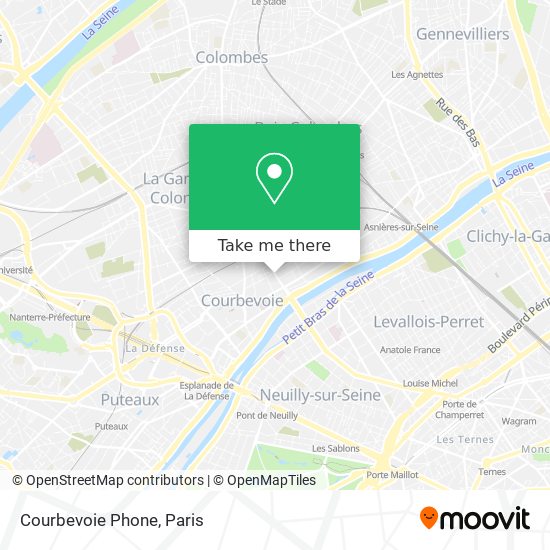 Courbevoie Phone map