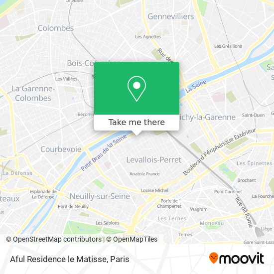 Aful Residence le Matisse map