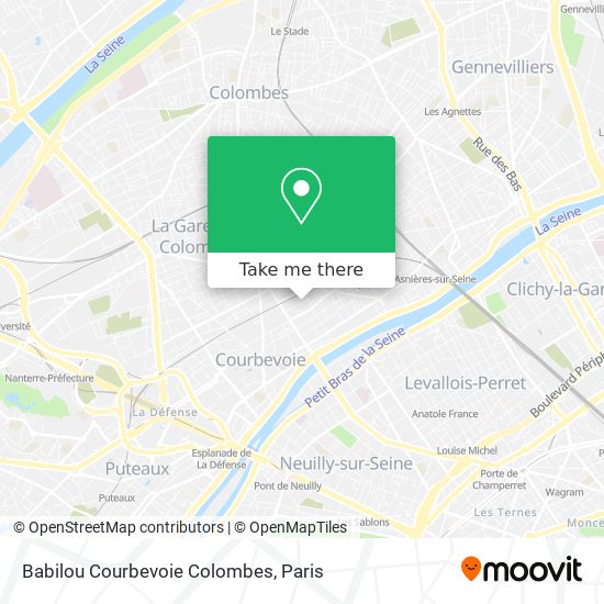 Babilou Courbevoie Colombes map