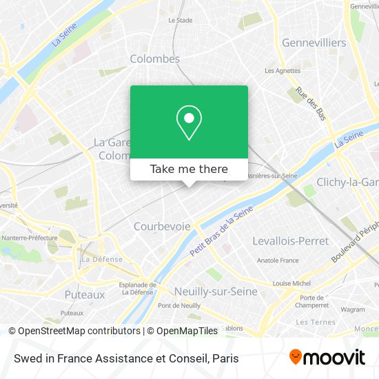 Mapa Swed in France Assistance et Conseil