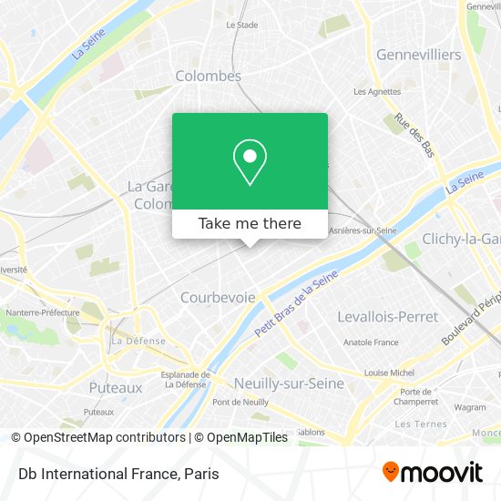 Mapa Db International France