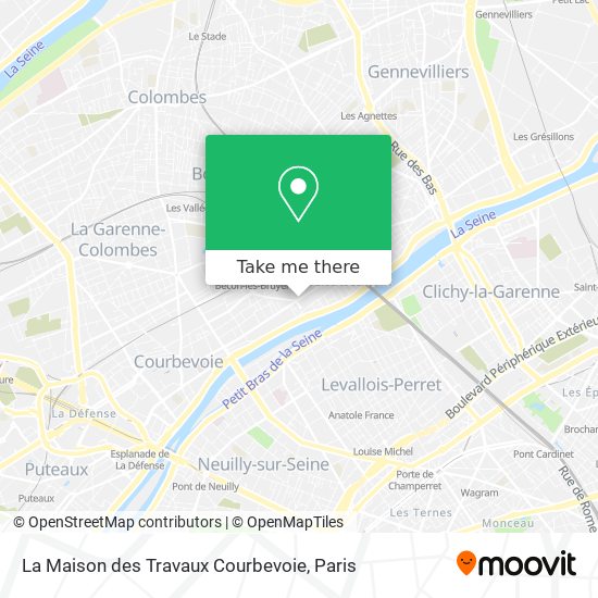 La Maison des Travaux Courbevoie map