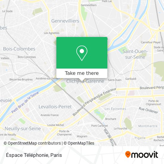 Éspace Téléphonie map