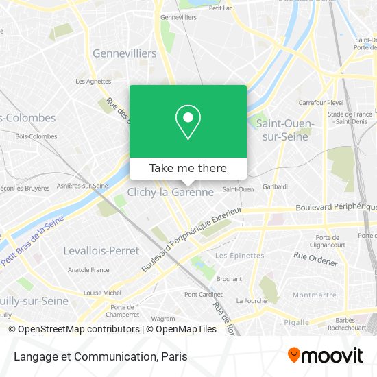 Langage et Communication map