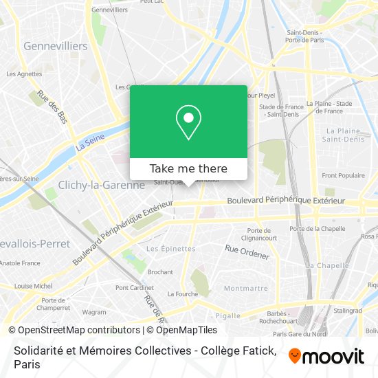 Solidarité et Mémoires Collectives - Collège Fatick map