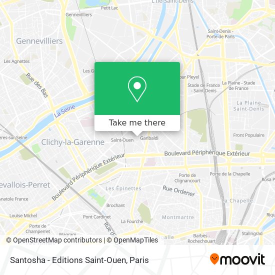 Santosha - Editions Saint-Ouen map