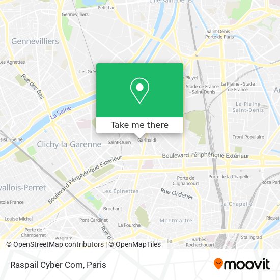 Mapa Raspail Cyber Com