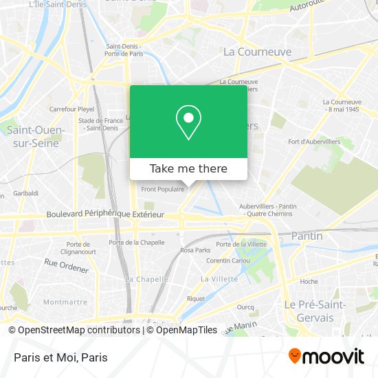 Mapa Paris et Moi