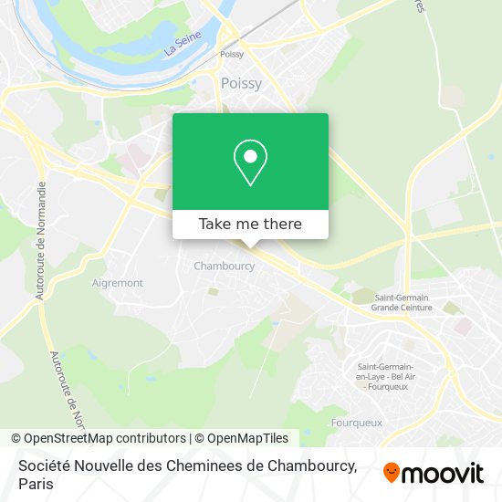 Mapa Société Nouvelle des Cheminees de Chambourcy