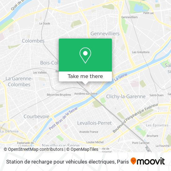 Mapa Station de recharge pour véhicules électriques