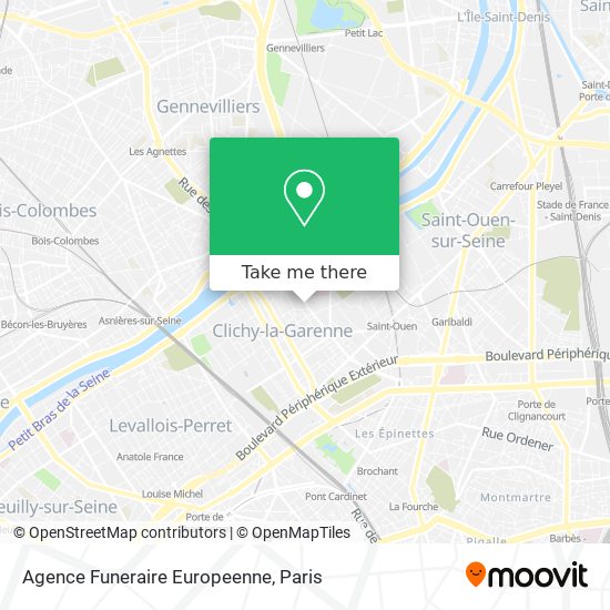 Mapa Agence Funeraire Europeenne