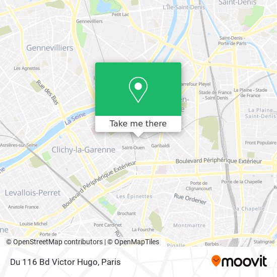 Du 116 Bd Victor Hugo map