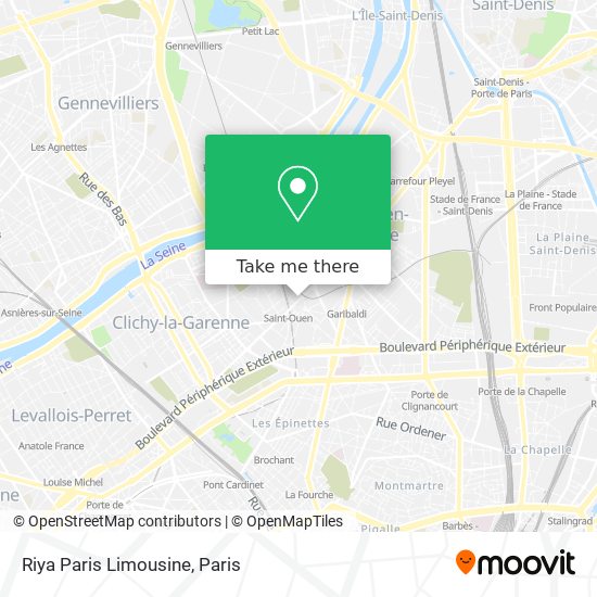 Mapa Riya Paris Limousine