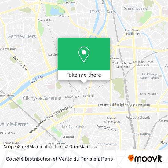 Société Distribution et Vente du Parisien map