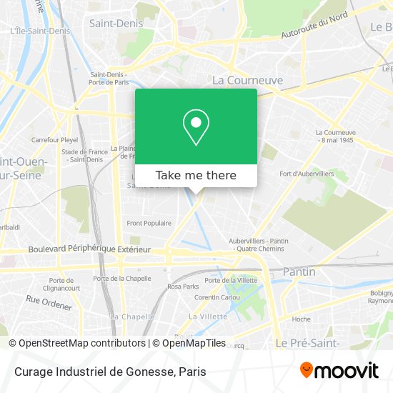 Mapa Curage Industriel de Gonesse