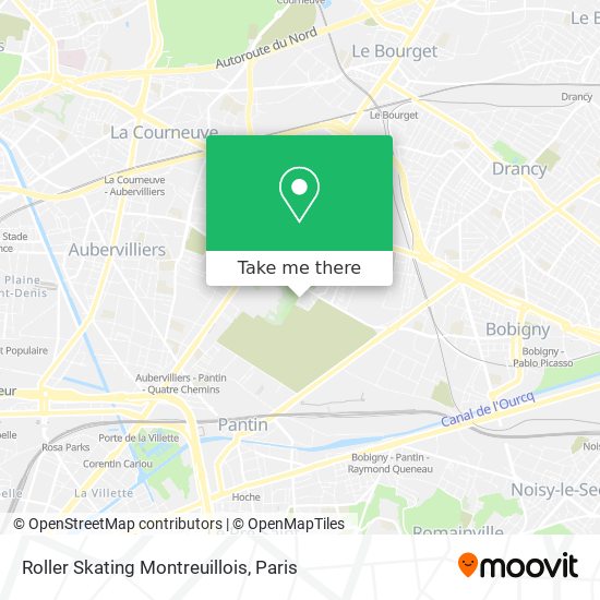 Roller Skating Montreuillois map