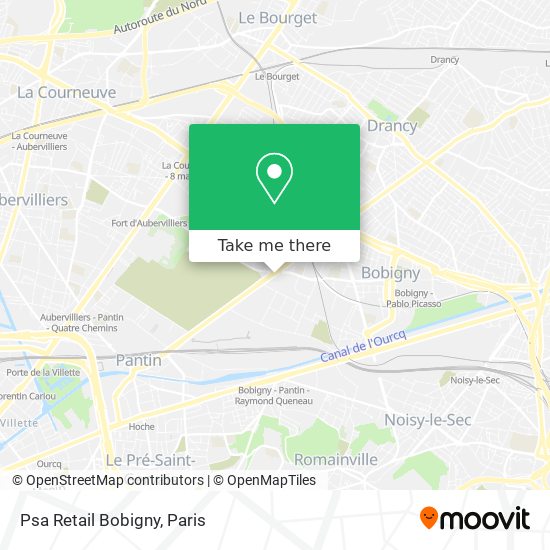 Psa Retail Bobigny map