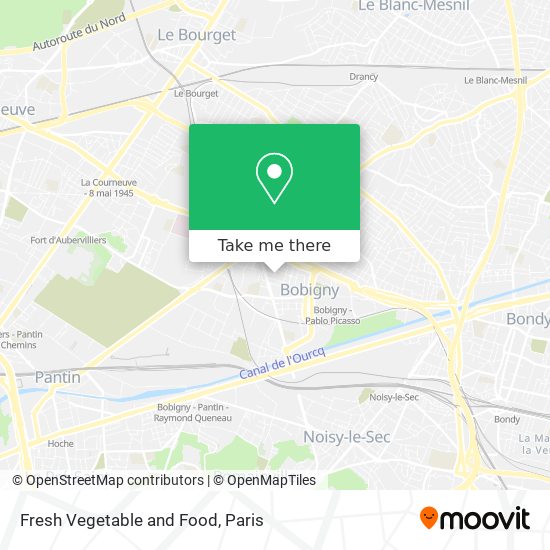 Fresh Vegetable and Food map