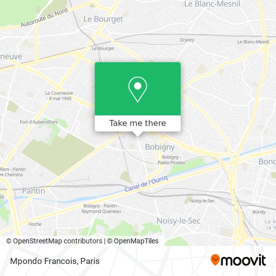 Mpondo Francois map