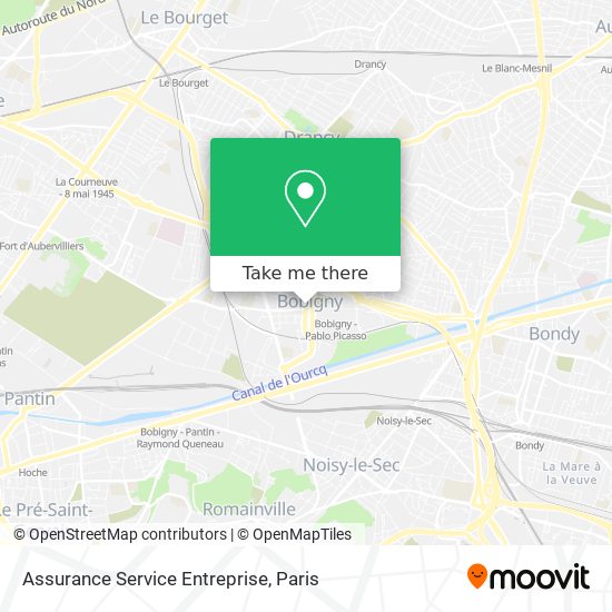 Assurance Service Entreprise map