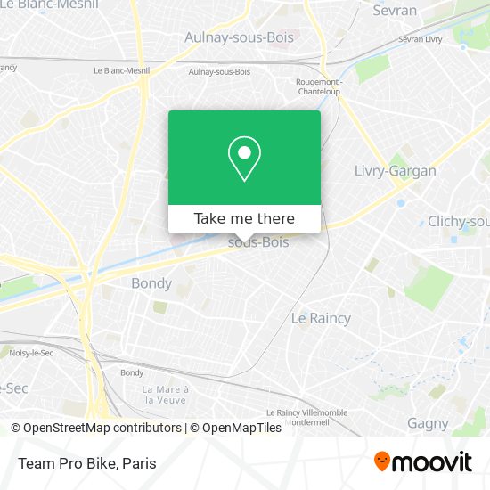 Team Pro Bike map