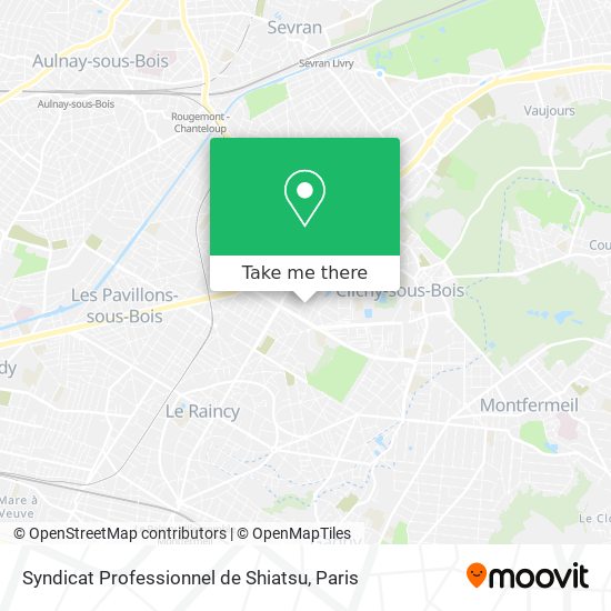 Syndicat Professionnel de Shiatsu map