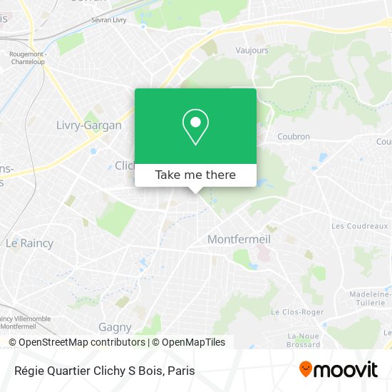 Mapa Régie Quartier Clichy S Bois