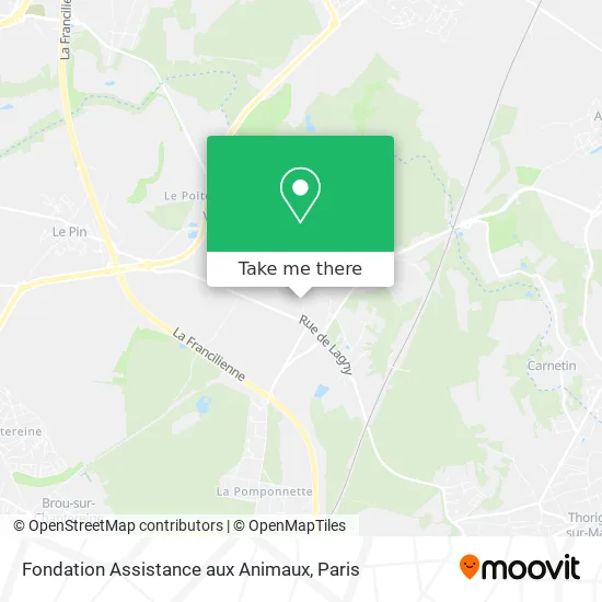 Fondation Assistance aux Animaux map
