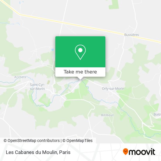 Les Cabanes du Moulin map