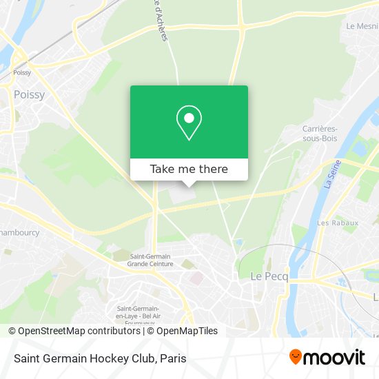 Mapa Saint Germain Hockey Club