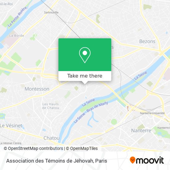 Association des Témoins de Jéhovah map