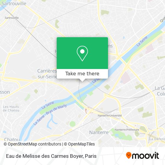 Eau de Melisse des Carmes Boyer map